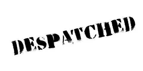 Despatched rubber stamp Stock Illustration