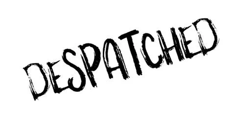 Despatched rubber stamp Illustrazione stock