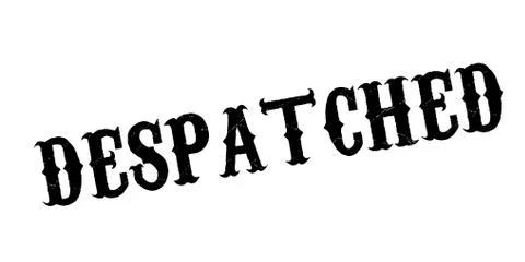 Despatched rubber stamp Stock Illustration
