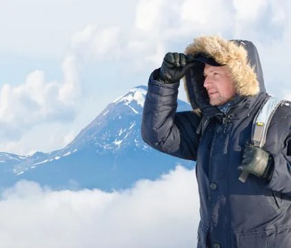 Desperate climber Stock Photos