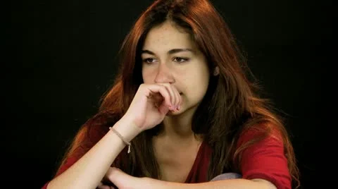 Desperate girl shouting good Stock Footage 10935562