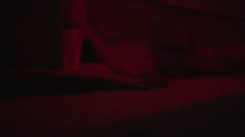 Desperate Hands Reaching for Help Sad Woman Lying on the Floor in Emotional Stock Footage 320164428