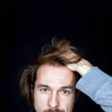 Desperate looking man Stock Photos