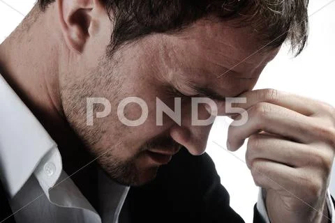 Desperate man Stock Photos