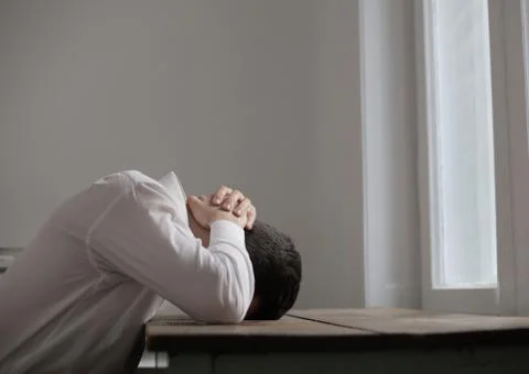 Desperate man Stock Photos