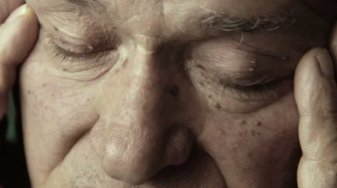 Desperate old man Stock Footage 48058460