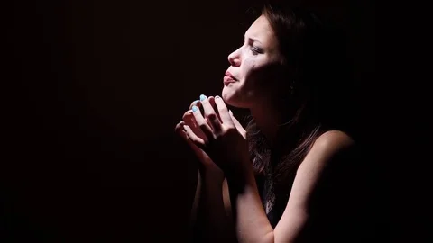 Desperate teen girl. Teenage problems. Pain and sorrow Stock Footage