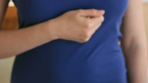 Desperate woman attempts to commit suicide with pills. When provoking suicide Video stock 75905688
