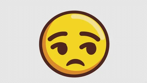 Despising Emoji Animation 4K Loop Transparant Stock Footage 317407058