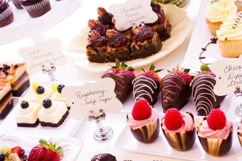 Dessert bar Stock Photos