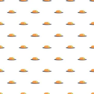 Dessert bread roll seamless pattern on white background Stockillustratie