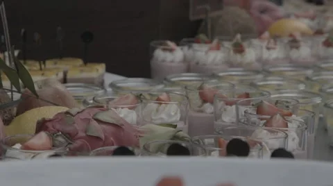 Dessert buffet Video stock 56522196