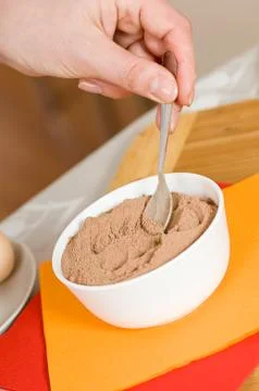 Dessert from cacao Stock Photos