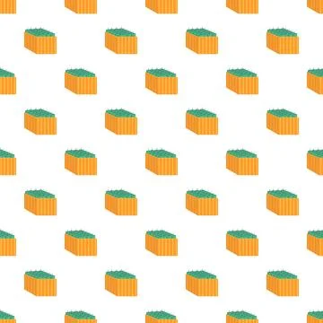 Dessert cake box repeating seamless packaging pattern Stock Illustration