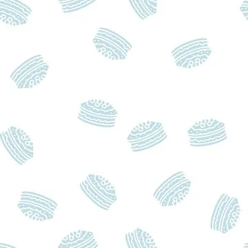 Dessert cake glyph seamless pattern Stock Illustration