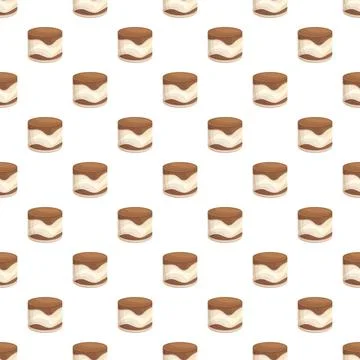 Dessert cake pattern creating sweet food background Illustrazione stock
