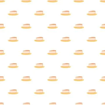 Dessert cake slice pattern sweet food seamless background Illustrazione stock