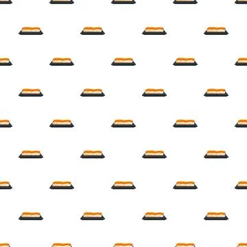 Dessert cake slice seamless pattern repeating background Stock Illustration