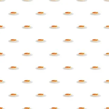 Dessert cake slices repeating seamless pattern design Stock Illustration