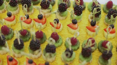 Dessert canape Stock Footage 56058105