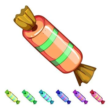 Dessert candy cartoon vector graphic Stock Illustration