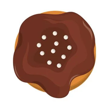 Dessert chocolate cookie Illustrazione stock