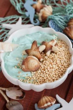 Dessert with chocolates Stock Photos