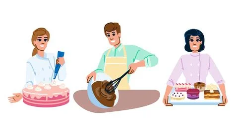 Dessert confectioner vector Illustrazione stock