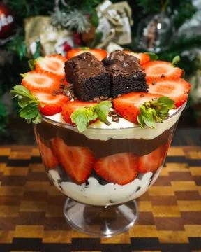 Dessert in a cup 库存照片