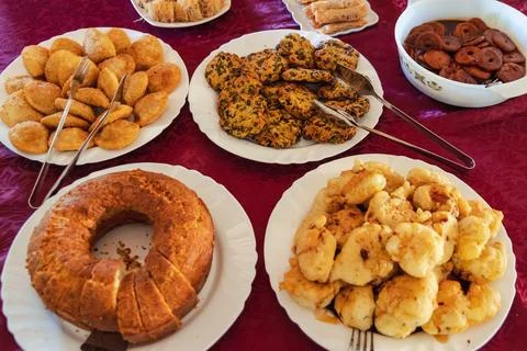 Dessert in Cyprus 库存照片