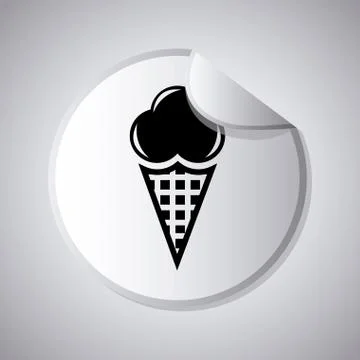 Dessert design over gray background vector illlustration Ilustração Stock