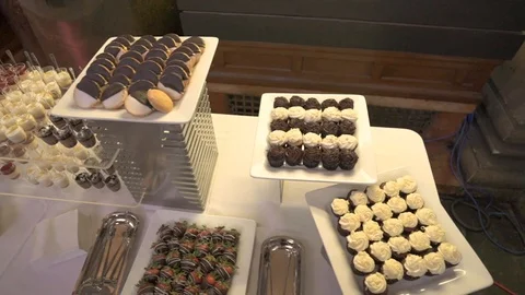Dessert Display Stock Footage 119039263