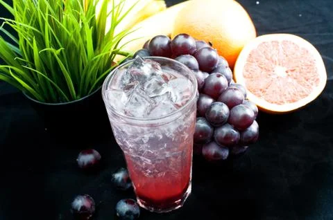 Dessert drinks, tea, fruit Stock-Fotos