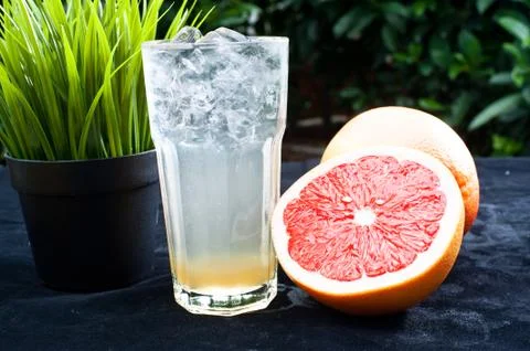 Dessert drinks, tea, fruit Stock Photos