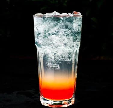 Dessert drinks, tea, fruit Stock Photos