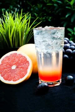 Dessert drinks, tea, fruit Stock Photos