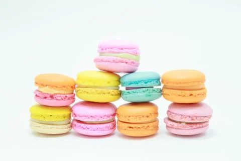 Dessert french macaroons Foto stock