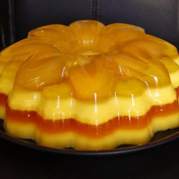 Dessert with fresh fruit Foto stock
