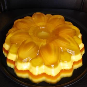 Dessert with fresh fruit Stock Photos