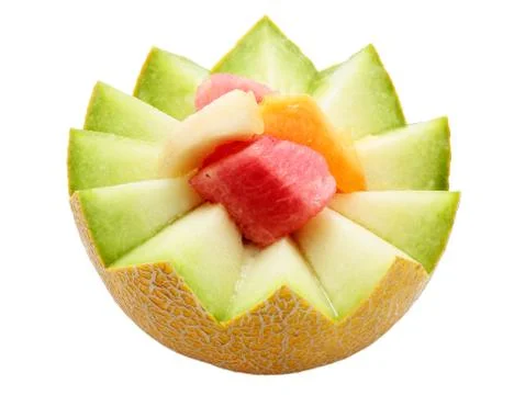 Dessert of fruit Stock Photos