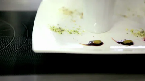 Dessert Garnishing Stock Footage 36052558
