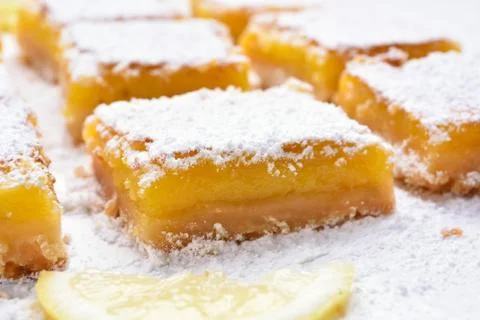 Dessert lemon bars Stock Photos
