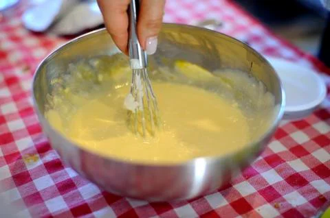 Dessert making Foto stock