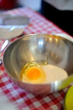 Dessert making Stock Photos