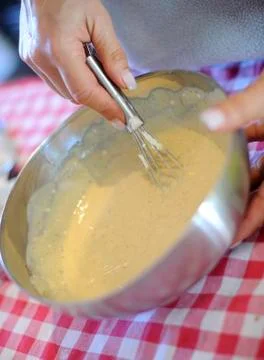 Dessert making 스톡 사진