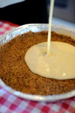 Dessert making 스톡 사진