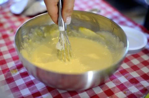 Dessert making 스톡 사진