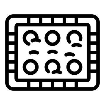 Dessert meal icon outline vector. Pastel food Stock Illustration