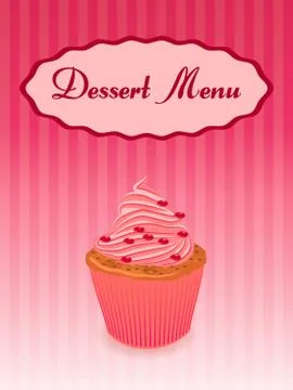 Dessert menu Stock Illustration