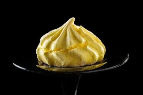 Dessert merenga closeup Stock Photos